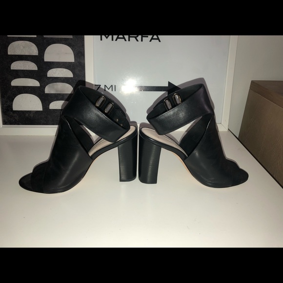 Aerin Black/Suede Block Heel - Picture 5 of 8